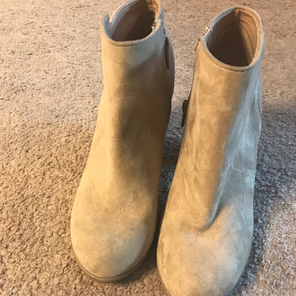 Suede booties